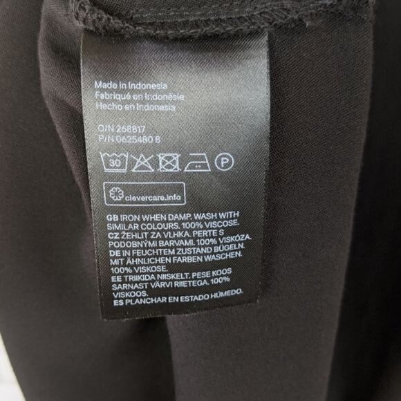 H&M Black Shift Dress Size 6 Women's - Picture 6 of 6